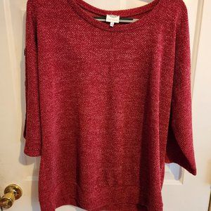 Late August lightweight sweater top 2X